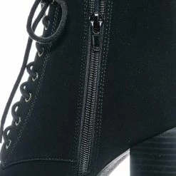 Delicious New Erica Chunky Block Heel Lita Boots - Women Lace Up Combat Bootie