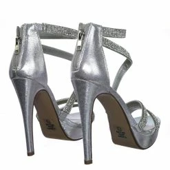 Delicious Flavor Rhinestone Crystal Embellished Evening High Heel Dress Sandal New