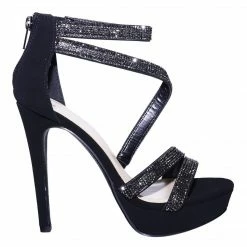 Delicious Flavor Rhinestone Crystal Embellished Evening High Heel Dress Sandal New