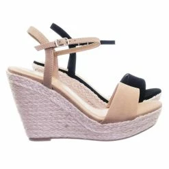 Delicious Freesia Summer Thin Strap Espadrille Jute Rope Wrap Platform Wedge Sandal New