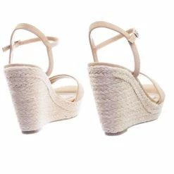 Delicious Freesia Summer Thin Strap Espadrille Jute Rope Wrap Platform Wedge Sandal New