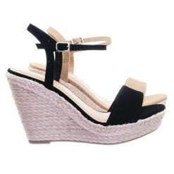 Delicious Freesia Summer Thin Strap Espadrille Jute Rope Wrap Platform Wedge Sandal New
