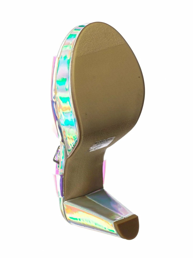 Delicious Gone Clear Lucite Heel Sandal - Womens Transparent Ankle Strapped Platform Heel New