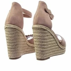 Delicious New Herald Espadrille Jute Rope Wrap Platform Wedge Sandal W Rounded Trimming