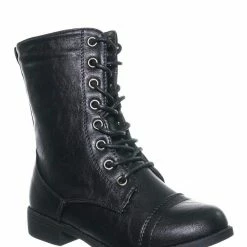 Delicious New Jalen88K Children Military Combat Boots - Kids Girls Lug Sole Tactical Jungle