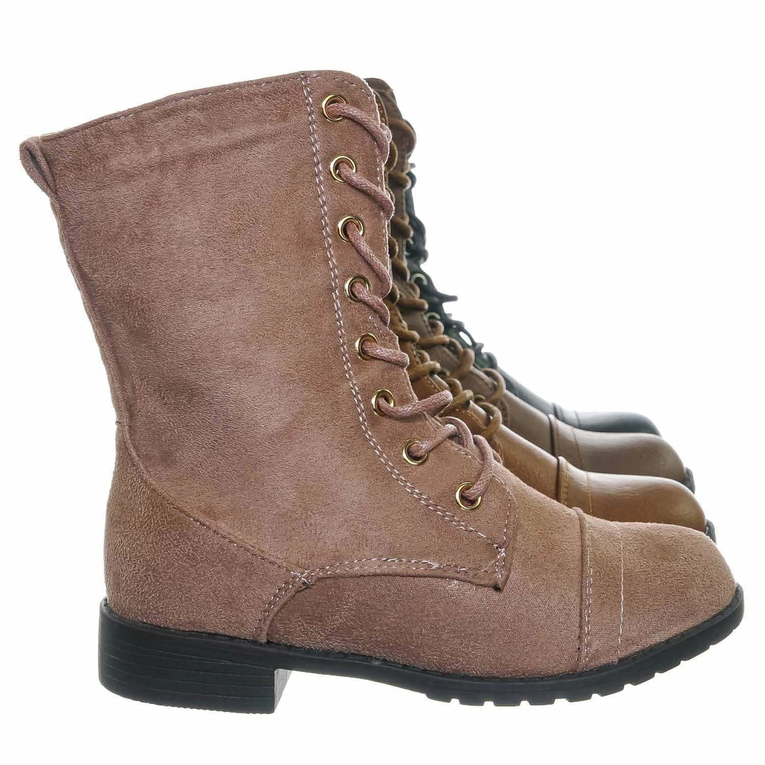 Delicious New Jalen88K Children Military Combat Boots - Kids Girls Lug Sole Tactical Jungle