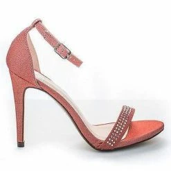Jayvee By Delicious, Rhinestone Crystal Encrusted Satin Sandal, Women Evening Shoes New
