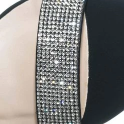 Delicious Laser Rhinestone Crystal Block Heel - Women Evening Shimmering Dress Sandal New