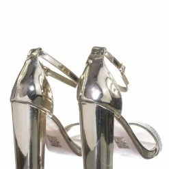 Delicious Laser Rhinestone Crystal Block Heel - Women Evening Shimmering Dress Sandal New