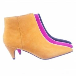 Delicious Leah Retro Women Kitten Heel Pointed Toe Ankle Dress Bootie New