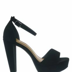 Delicious Libra Block High Platform Sandal - Women 2 Piece Open Toe Ankle Strap Shoes