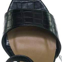 Delicious Libra Block High Platform Sandal - Women 2 Piece Open Toe Ankle Strap Shoes