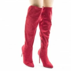 Delicious Neighbor Knee High Back Cage Cutout Boot On High Heel New