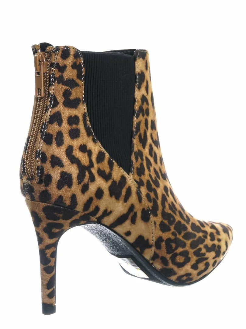 Delicious Rack Pointed Toe Ankle Bootie - Women Chelsea High Heel Croc Print Elastic