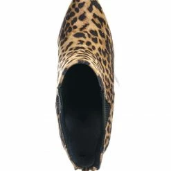 Delicious Rack Pointed Toe Ankle Bootie - Women Chelsea High Heel Croc Print Elastic