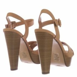 Delicious Rancho Stack Block Heel Platform Sandal - Women Quarter Strap Dress Shoes New