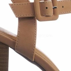 Delicious Rancho Stack Block Heel Platform Sandal - Women Quarter Strap Dress Shoes New