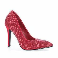 Rashida By Delicious, Pointy Toe Sparkling Rhinestone Studded Stiletto Heel Pumps
