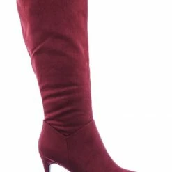 Delicious New Tania High Heel Dress Boots - Women Pointed Toe Knee High Shafts