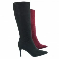 Delicious New Tania High Heel Dress Boots - Women Pointed Toe Knee High Shafts