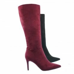 Delicious New Tania High Heel Dress Boots - Women Pointed Toe Knee High Shafts