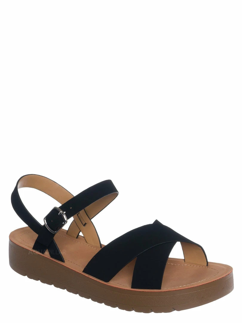 Soda New Chester Soft Foam Flat Sandal - Women Two Piece Molded Summer Shoes