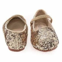 Dotty New RidleyRG Toddler Girl Round Toe Ballet Flat Elastic Mary-Jane & Rock Glitter