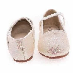 Dotty New RidleyRG Toddler Girl Round Toe Ballet Flat Elastic Mary-Jane & Rock Glitter