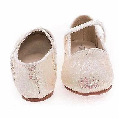 Dotty New RidleyRG Toddler Girl Round Toe Ballet Flat Elastic Mary-Jane & Rock Glitter