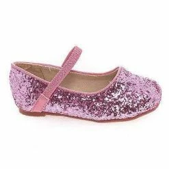 Dotty New RidleyRG Toddler Girl Round Toe Ballet Flat Elastic Mary-Jane & Rock Glitter