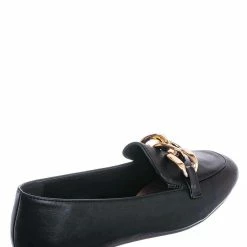 Bamboo Reaching25 Chained Flat Loafer - Comfortable Quilted Insole Slip On Shoes