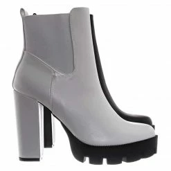 X2B Latavia3 Block Heel Zip Chelsea Boot New