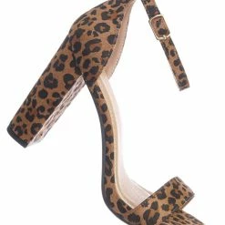 Delicious ShinerD Block Heel Ankle Strap Sandal 4 Inch High, Women Thin Strappy Formal Open Toe Minimalist Chunky Dress Shoes New