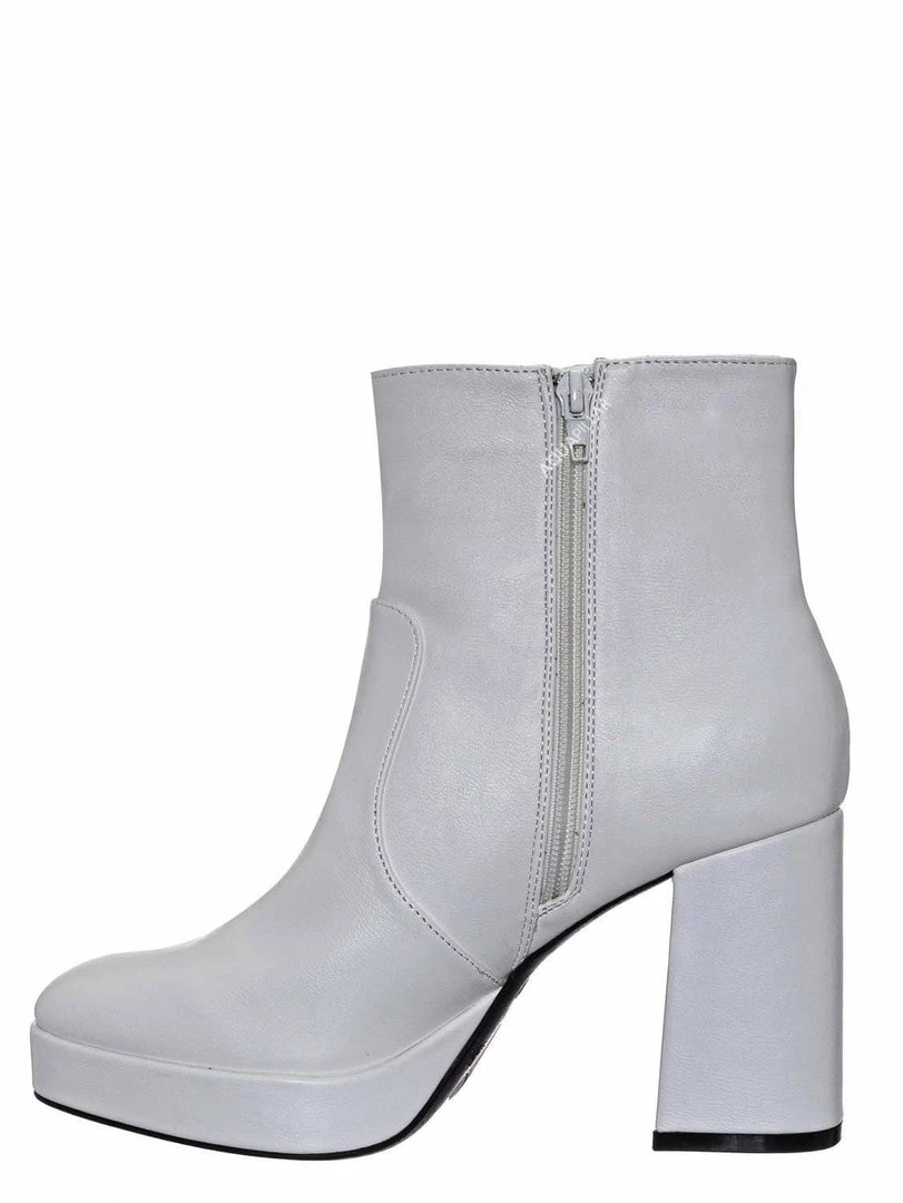 Bamboo Underlined01 Platform Block Heel Bootie - Women Croc & Suede Ankle Pump Boot New