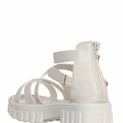 Bamboo New Benefit10 Sporty Lug-Sole Footbed Sandal, Women Flatform Gladiator Shoe