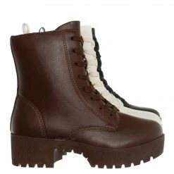 Bamboo New Powerful51 Utilitarian Combat Bootie - Women & Men Threaded Sole Shoes