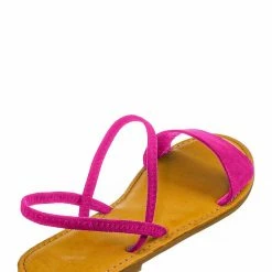 Bamboo New Waterfront24 Summer Multi Strap Slingback Sandals - Womens Open Toe Elastic Shoe