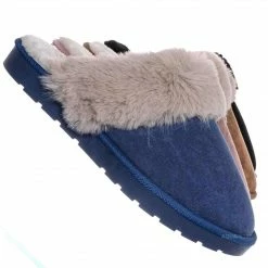 Bamboo Snuggle01 Winter Cozy House Slipper - Vegan Friendly Faux Fur Slip On Mule New