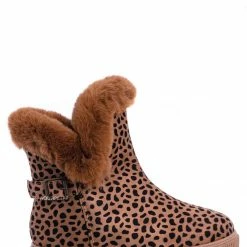 Bamboo Cozette03 Foldable Winter Faux Fur Slipper Bootie - Fold Shearling Snow Shoe New