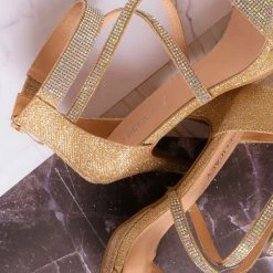 Delicacy Excited104 Women Rhinestone Crystal Glitter Dress Sandal