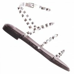 Forever Link New Ding Metal Spiked Gladiator Flat Sandal, Womens Punk Rock Shoes