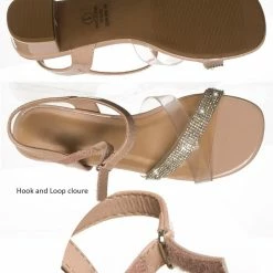 Soda Camp2 Girls Rhinestone Crystal Sandal, Children Evening Dress Shoes