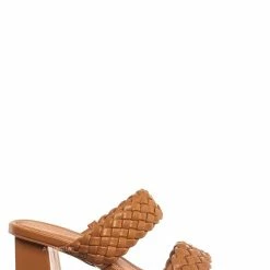 Bamboo Lasting20 Block Heel Woven Mule - Womens Braided Shoes