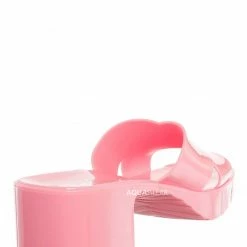 Glaze Delana3 Jelly Block Heel Clogs - Women Slip On Sandal