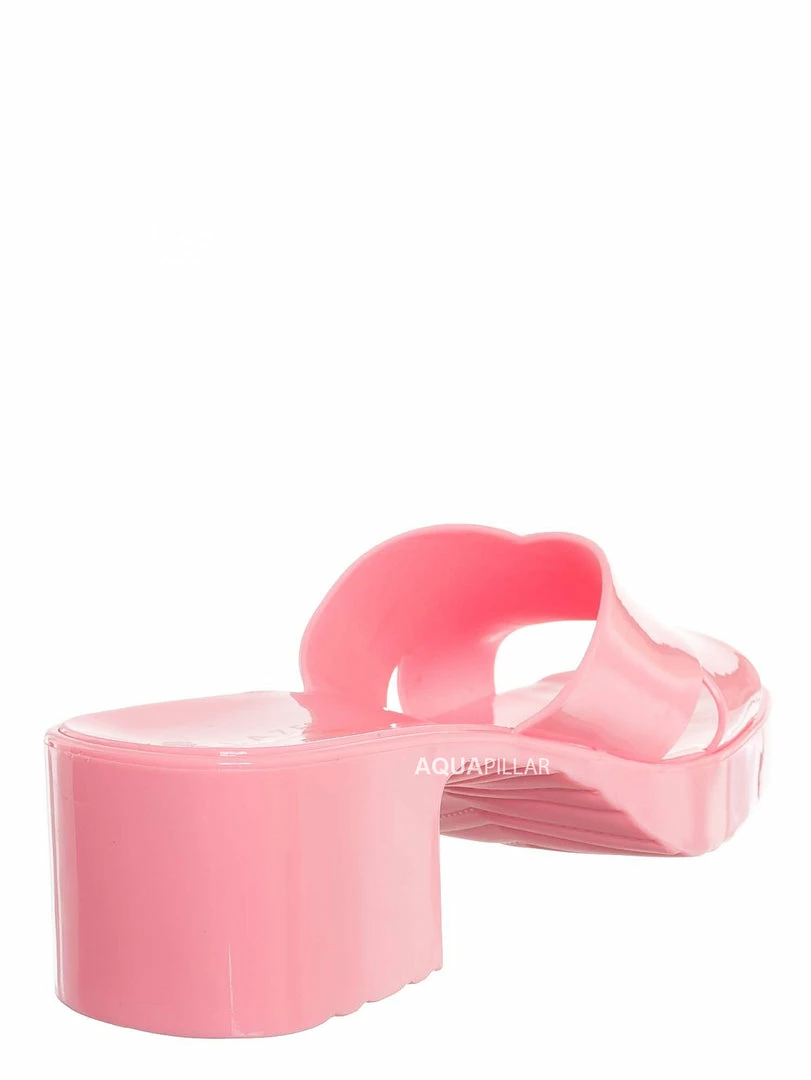 Glaze Delana3 Jelly Block Heel Clogs - Women Slip On Sandal