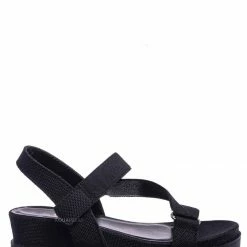 Soda New Cubic Women Athleisure Strappy Flatform Sandal