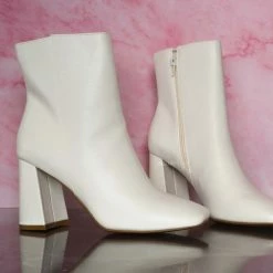 Bamboo Article01 Block Heel Dress Boot - Women Ankle Bootie New