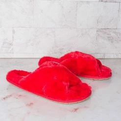 Liliana New Dearly1 Fluffy Faux Fur Slipper, Men Women Fuzzy Slides