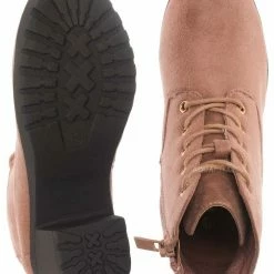 Forever Link Plus11K Girl's Block Heel Combat Ankle Bootie New