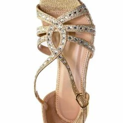 Fabulous Lyla6 Girls Rhinestone Crystal Sandal- Childrens Open Toe Glass Heel Sandals New